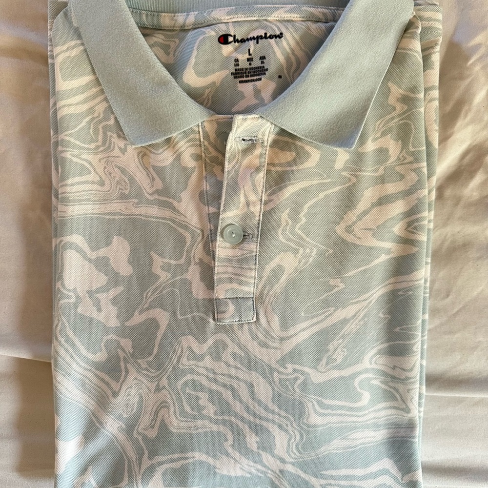Champion Aqua Swirl Polo Shirt